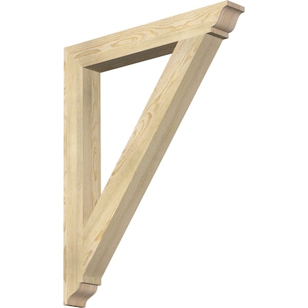 Ekena Millwork Traditional Traditional Rough Sawn Bracket, Douglas Fir, 4"W x 32"D x 40"H BKT04X32X40TRA01RDF
